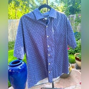 Peter Millar  Golf  Cotton-Blend Short-Sleeve Sport Shirt Large